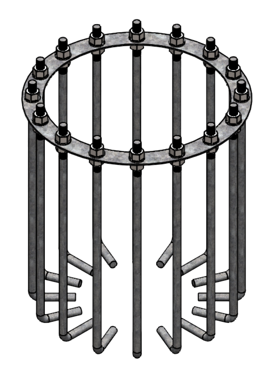 24 x M36 Bolts